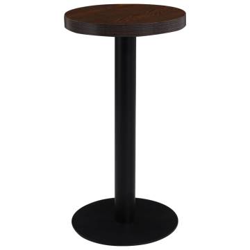 Bistro Table Dark Brown 40 cm MDF