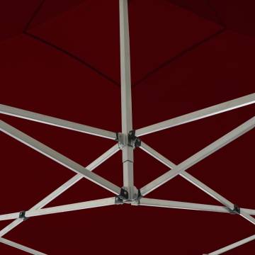 Professional Folding Party Tent with Walls Aluminium 2x2 m Bordeaux