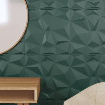 Wall Panels 48 pcs Green 50x50 cm XPS 12 m² Diamond