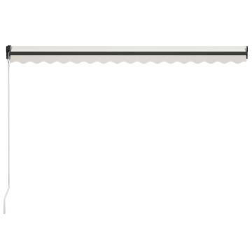 Manual Retractable Awning 400x300 cm Cream