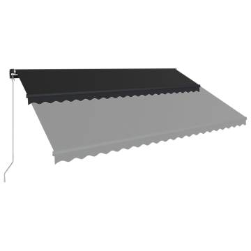 Manual Retractable Awning 500x300 cm Anthracite