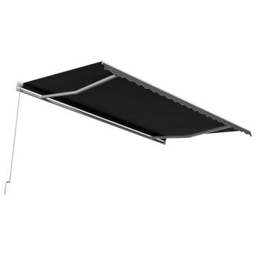 Manual Retractable Awning 500x300 cm Anthracite