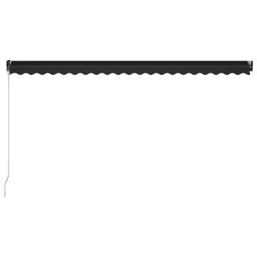 Manual Retractable Awning 500x300 cm Anthracite