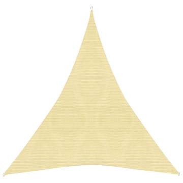 Sunshade Sail 160 g/m² Beige 4x5x5 m HDPE