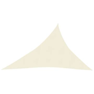 Sunshade Sail 160 g/m² Cream 3x4x5 m HDPE