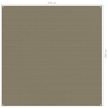 Tent Carpet 250x250 cm Taupe