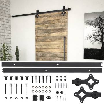 Sliding Door SKIEN Hardware Kit 183 cm Steel Black