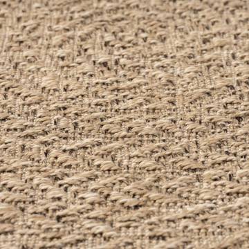 Rug 120 cm Jute Look Indoor and Outdoor