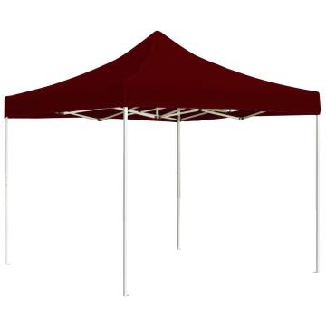 Professional Folding Party Tent Aluminium 2x2 m Bordeaux