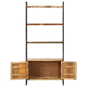 4-Tier Bookcase 80x30x180 cm Solid Reclaimed Wood