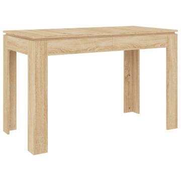 Dining Table Sonoma Oak 120x60x76 cm Engineered Wood