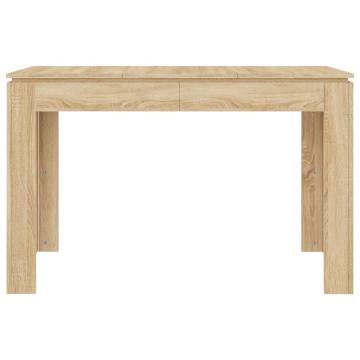 Dining Table Sonoma Oak 120x60x76 cm Engineered Wood