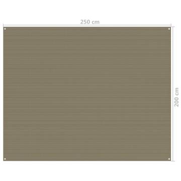 Tent Carpet 250x200 cm Taupe