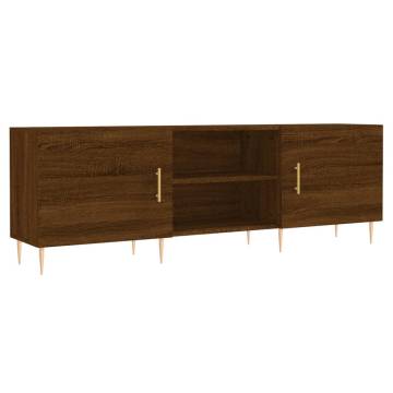 TV Cabinet Brown Oak 150x30x50 cm Engineered Wood