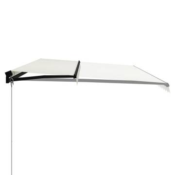 Manual Retractable Awning 600x300 cm Cream