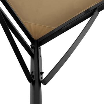 Canopy Taupe 4x3 m 180 g/m² Fabric and Steel