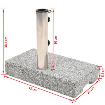 Parasol Base Granite Rectangular 25 kg