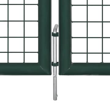 Double Door Fence Gate Powder-Coated Steel