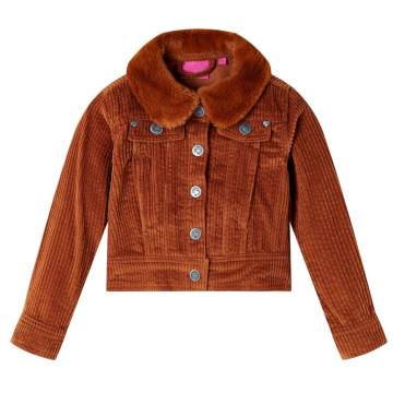 Kids' Jacket Corduroy Cognac 140