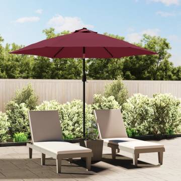 Replacement Fabric for Outdoor Parasol Bordeaux Red 300 cm