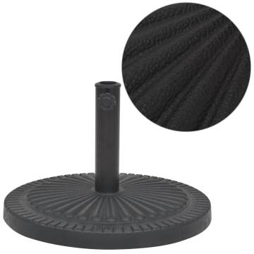 Parasol Base Resin Round Black 29 kg