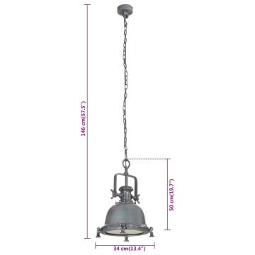 Pendant Lighting 34x34x146 cm Aluminium