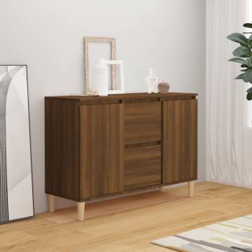 Sideboard Brown Oak 103.5x35x70 cm Engineered Wood