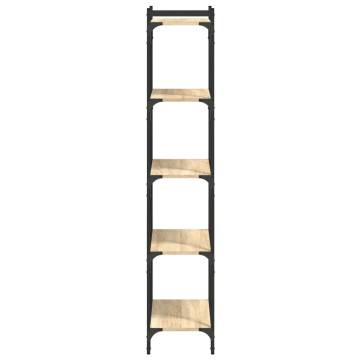 Bookcase 5-Tier Sonoma Oak 60x30x154 cm Engineered Wood