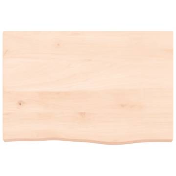 Bathroom Countertop 60x40x(2-4) cm Untreated Solid Wood