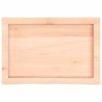 Bathroom Countertop 60x40x(2-4) cm Untreated Solid Wood