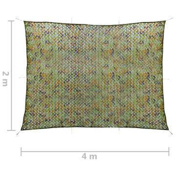 Camouflage Net with Storage Bag 2x4 m Green