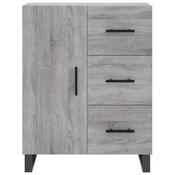 Highboard Grey Sonoma 69.5x34x180 cm Engineered Wood