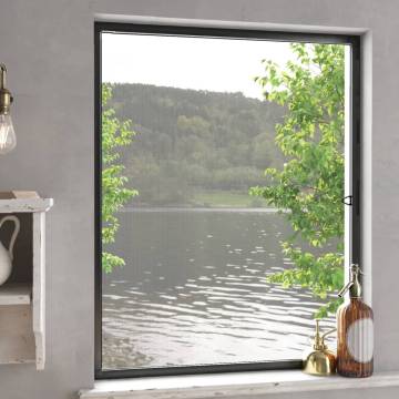 Insect Screen for Windows Anthracite 80x100 cm