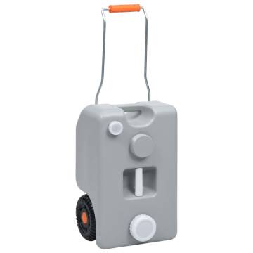 Wheeled Water Tank for Camping 25 L Grey