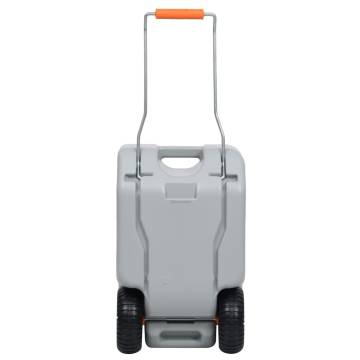 Wheeled Water Tank for Camping 25 L Grey