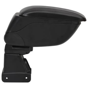 Car Armrest Black 13x31x(31-44) cm ABS