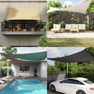 Sunshade Sail Oxford Fabric Triangular 3x4x5 m Anthracite