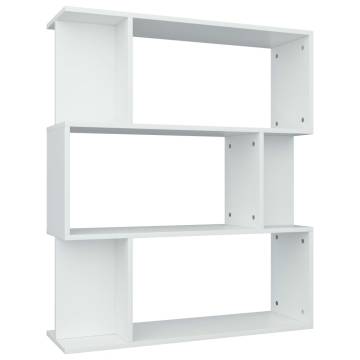 Book Cabinet/Room Divider White 80x24x96 cm Engineered Wood