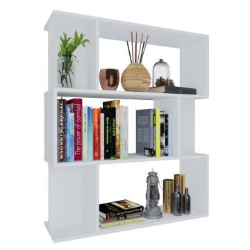 Book Cabinet/Room Divider White 80x24x96 cm Engineered Wood