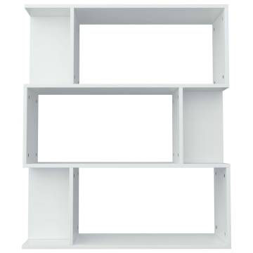 Book Cabinet/Room Divider White 80x24x96 cm Engineered Wood