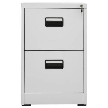 Filing Cabinet Light Grey 46x62x72.5 cm Steel