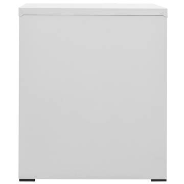 Filing Cabinet Light Grey 46x62x72.5 cm Steel