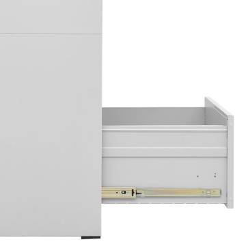 Filing Cabinet Light Grey 46x62x72.5 cm Steel