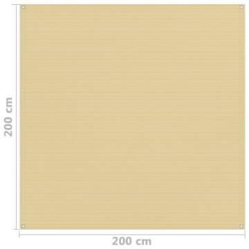 Tent Carpet 200x200 cm Beige