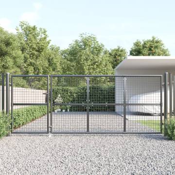 Mesh Garden Gate Anthracite 350x175 cm Galvanised Steel