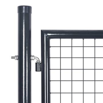 Mesh Garden Gate Anthracite 350x175 cm Galvanised Steel