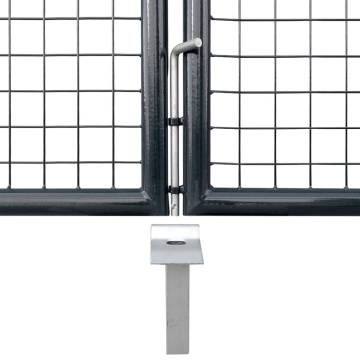 Mesh Garden Gate Anthracite 350x175 cm Galvanised Steel