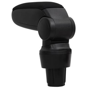 Car Armrest Black 13x33x(33-49) cm ABS