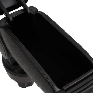 Car Armrest Black 13x33x(33-49) cm ABS