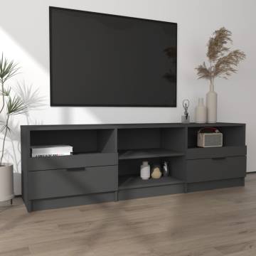 TV Cabinet Black 150x33.5x45 cm Engineered Wood